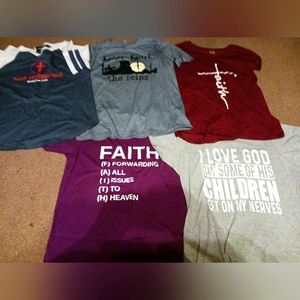 6 Christian t shirts